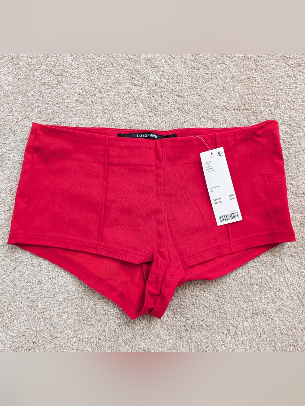 silence + noise Bold Red Women's Bike Shorts